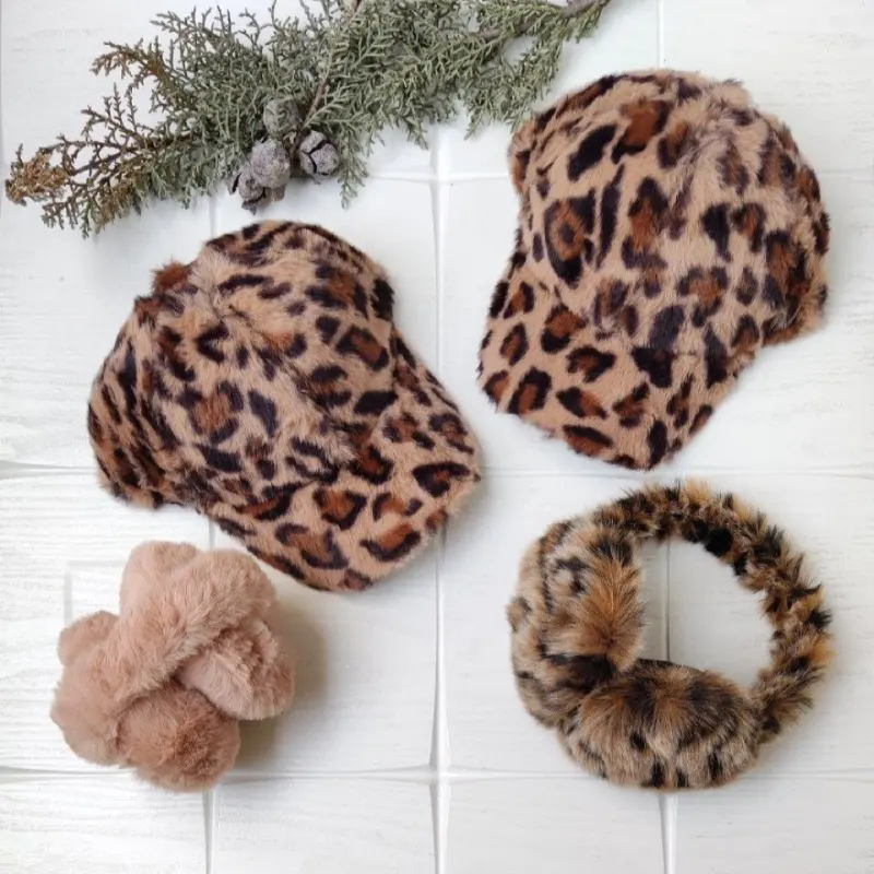 نقابدار زنانه کلاه بیسبالی پلنگی تدی