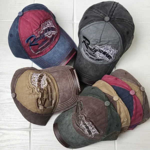 کلاه سنگشور تیکه دوزی نقاب چرم دار