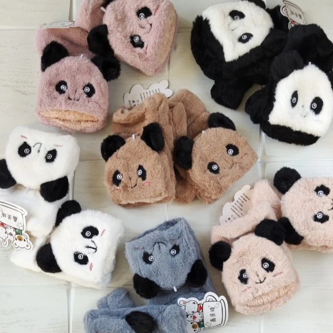 دستکش زمستانی دستکش زمستانی دخترانه مدل پاندا